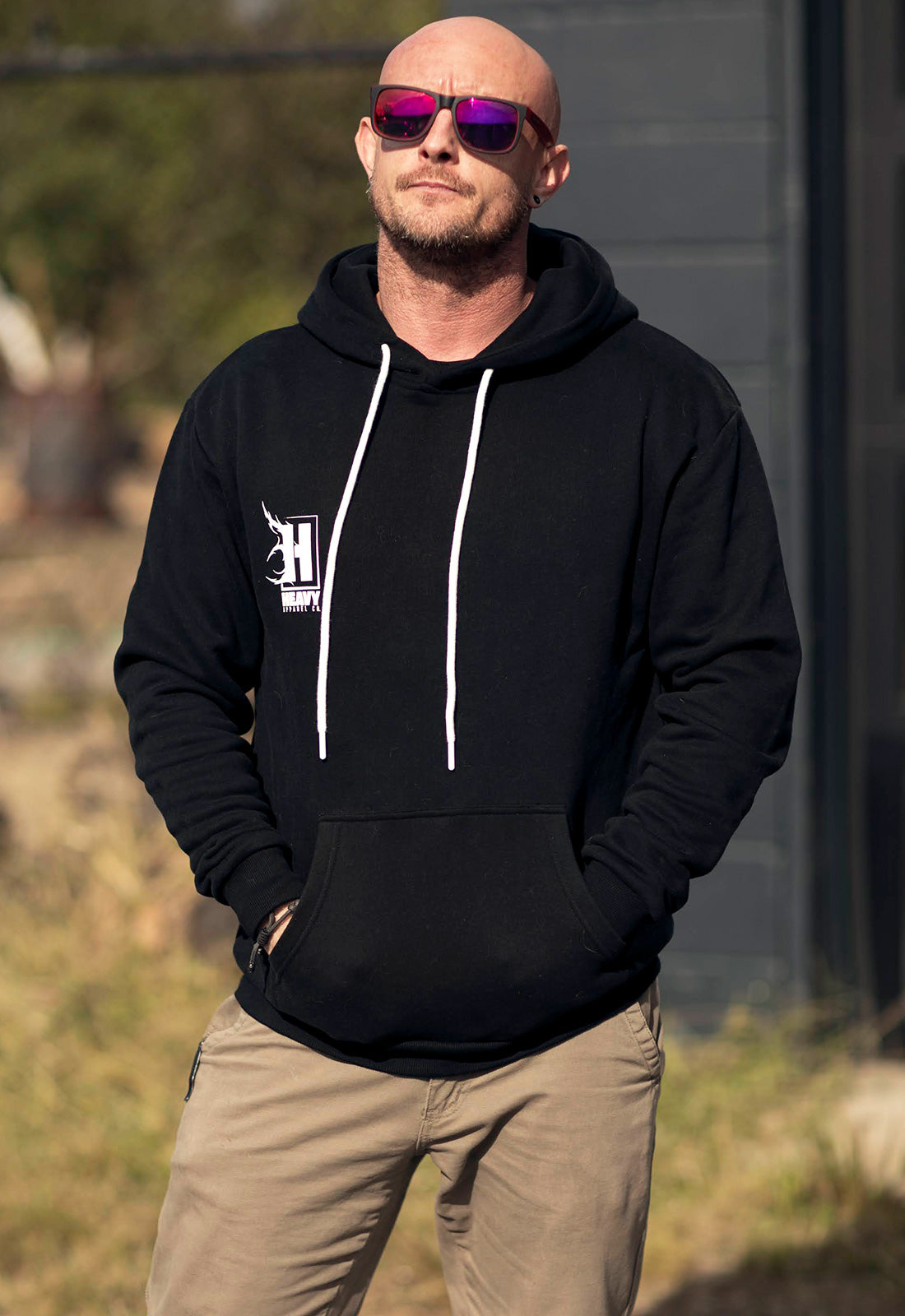 Heavy Metal Pullover - Black/White