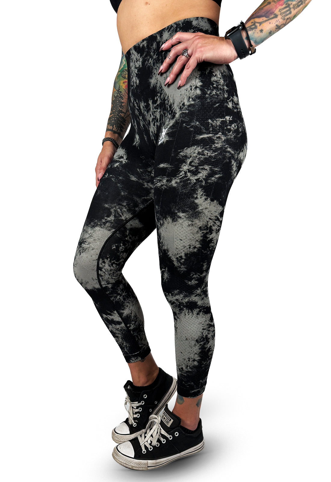 Seamless Leggings - Dark Tie-Dye