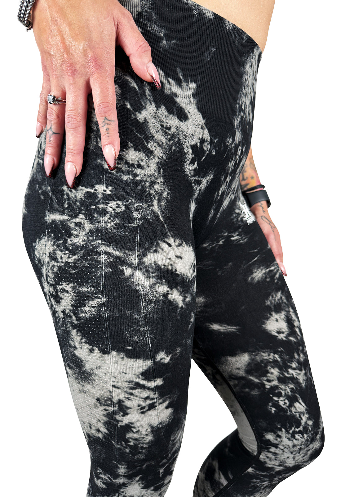 Seamless Leggings - Dark Tie-Dye