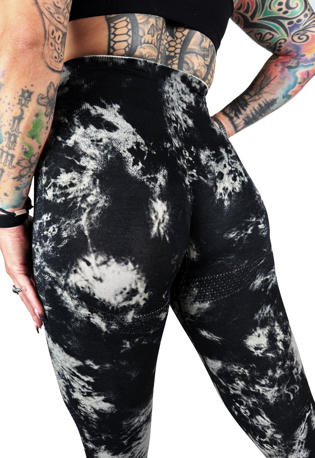 Seamless Leggings - Dark Tie-Dye