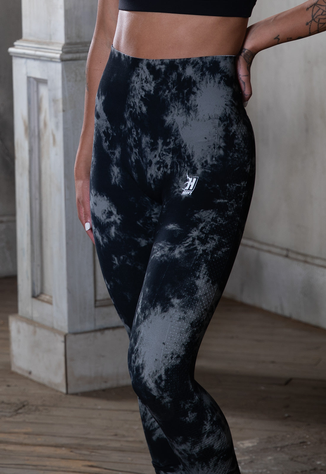 Seamless Leggings - Dark Tie-Dye