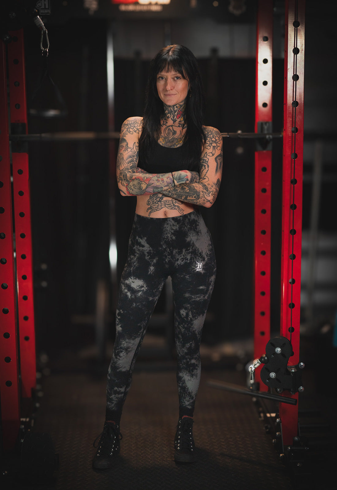Seamless Leggings - Dark Tie-Dye