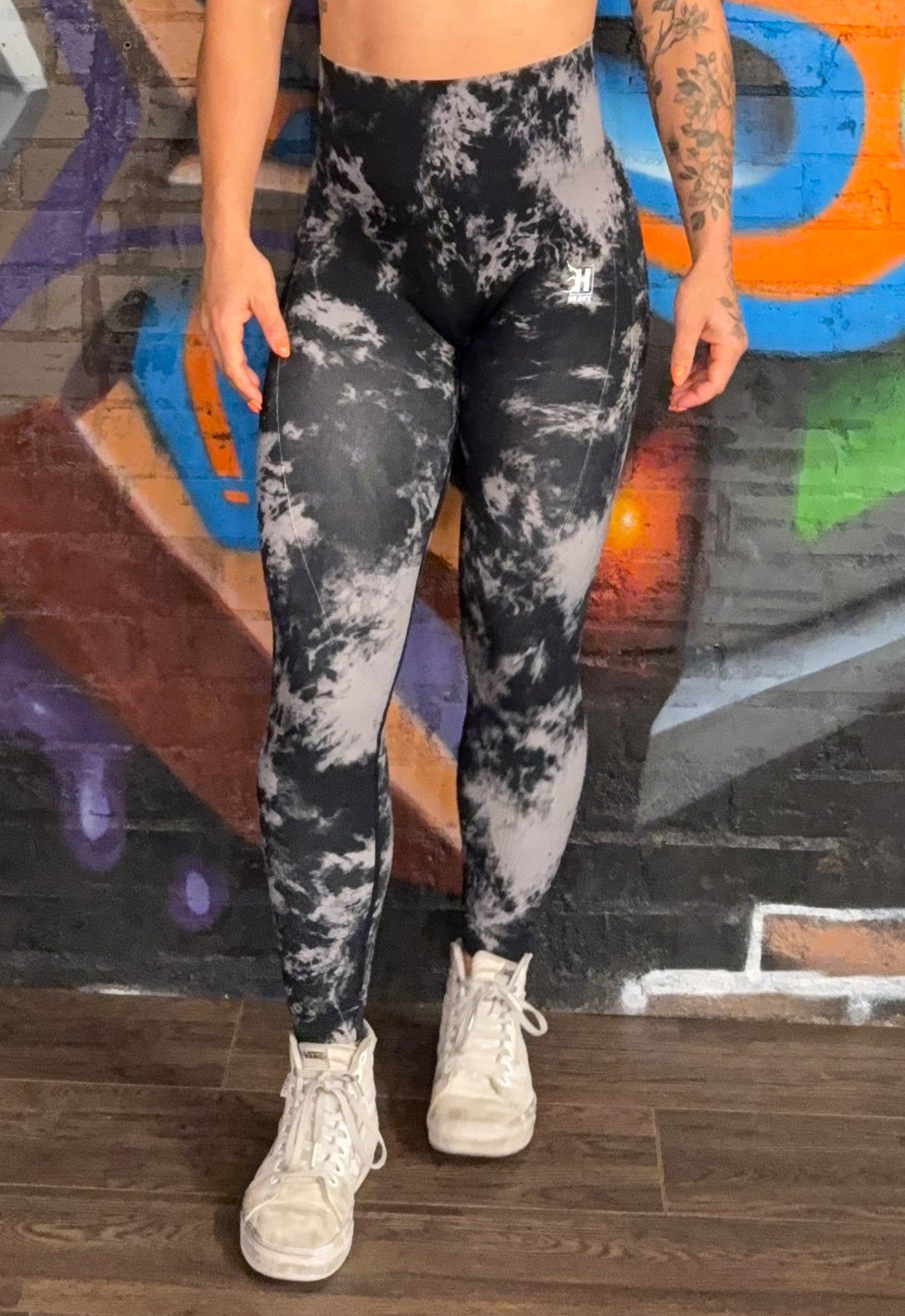 Seamless Leggings - Dark Tie-Dye