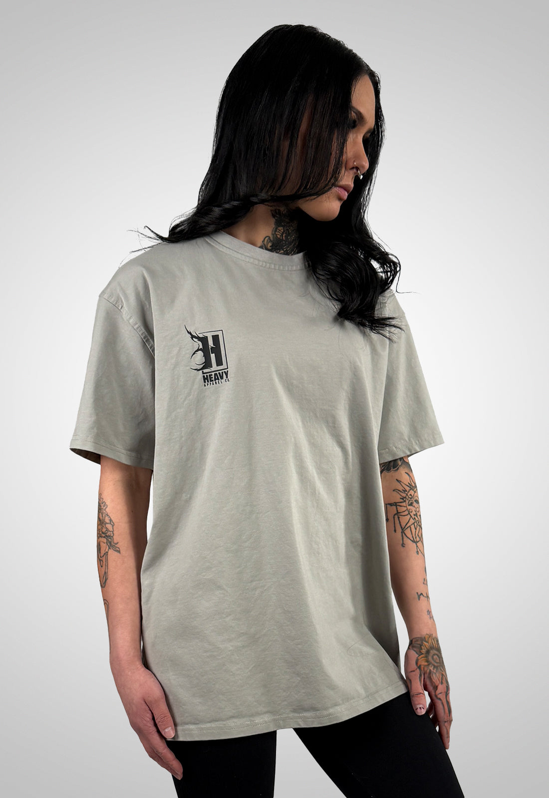 Signature Heavy Tee - Concrete