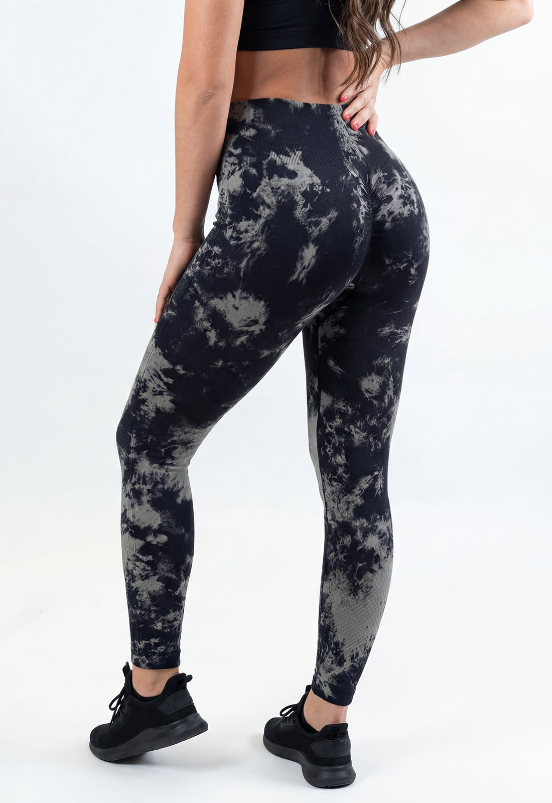 Seamless Leggings - Dark Tie-Dye
