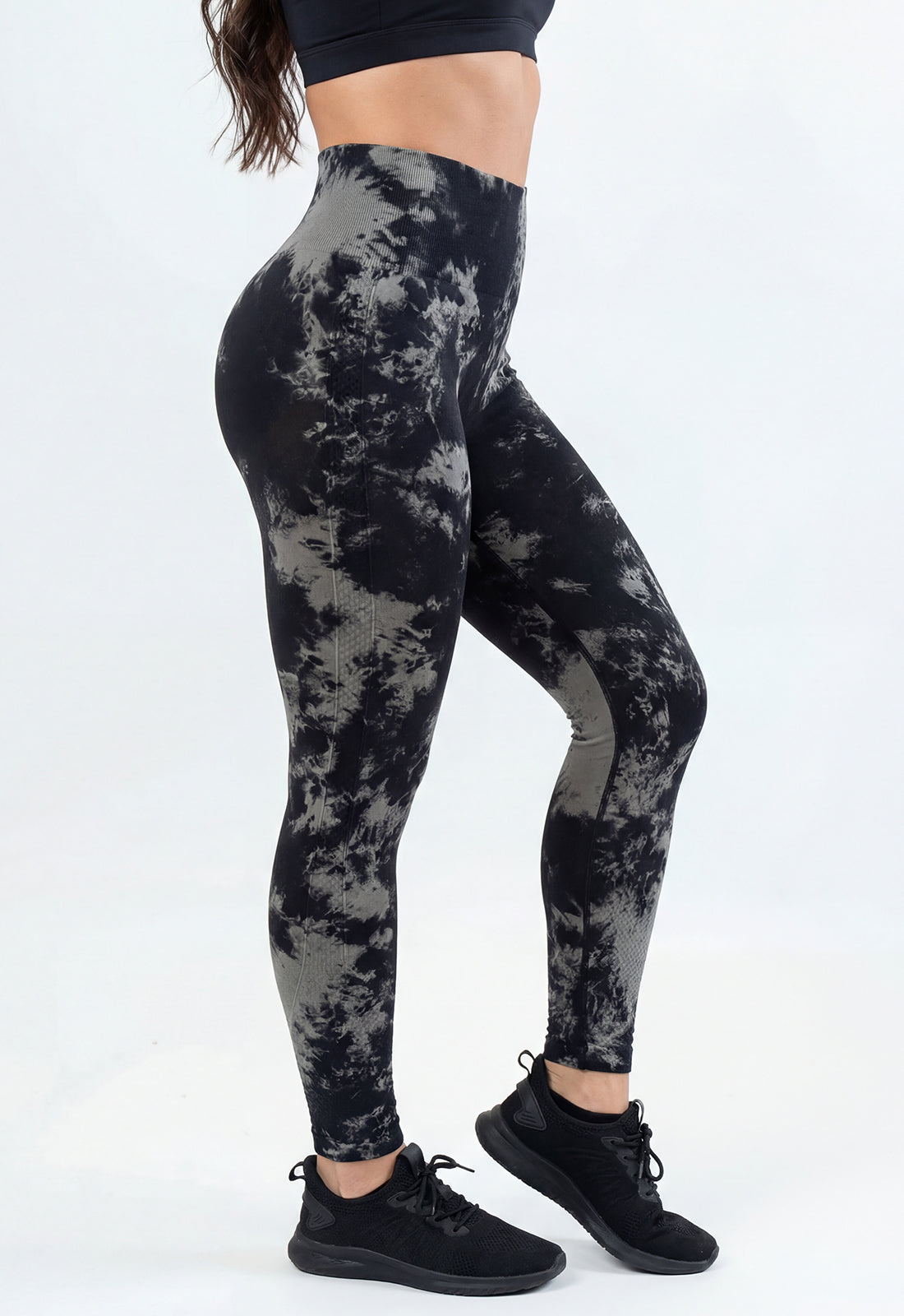 Seamless Leggings - Dark Tie-Dye