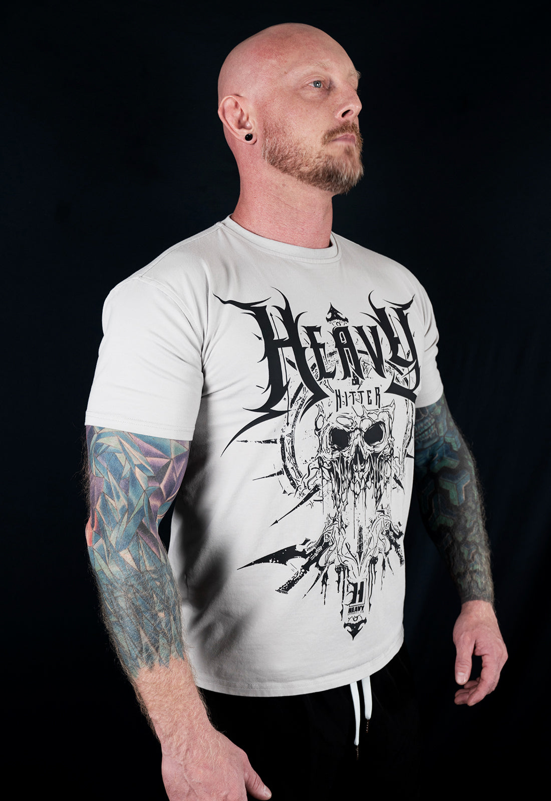 Heavy Hitter Fitted Tee - Concrete