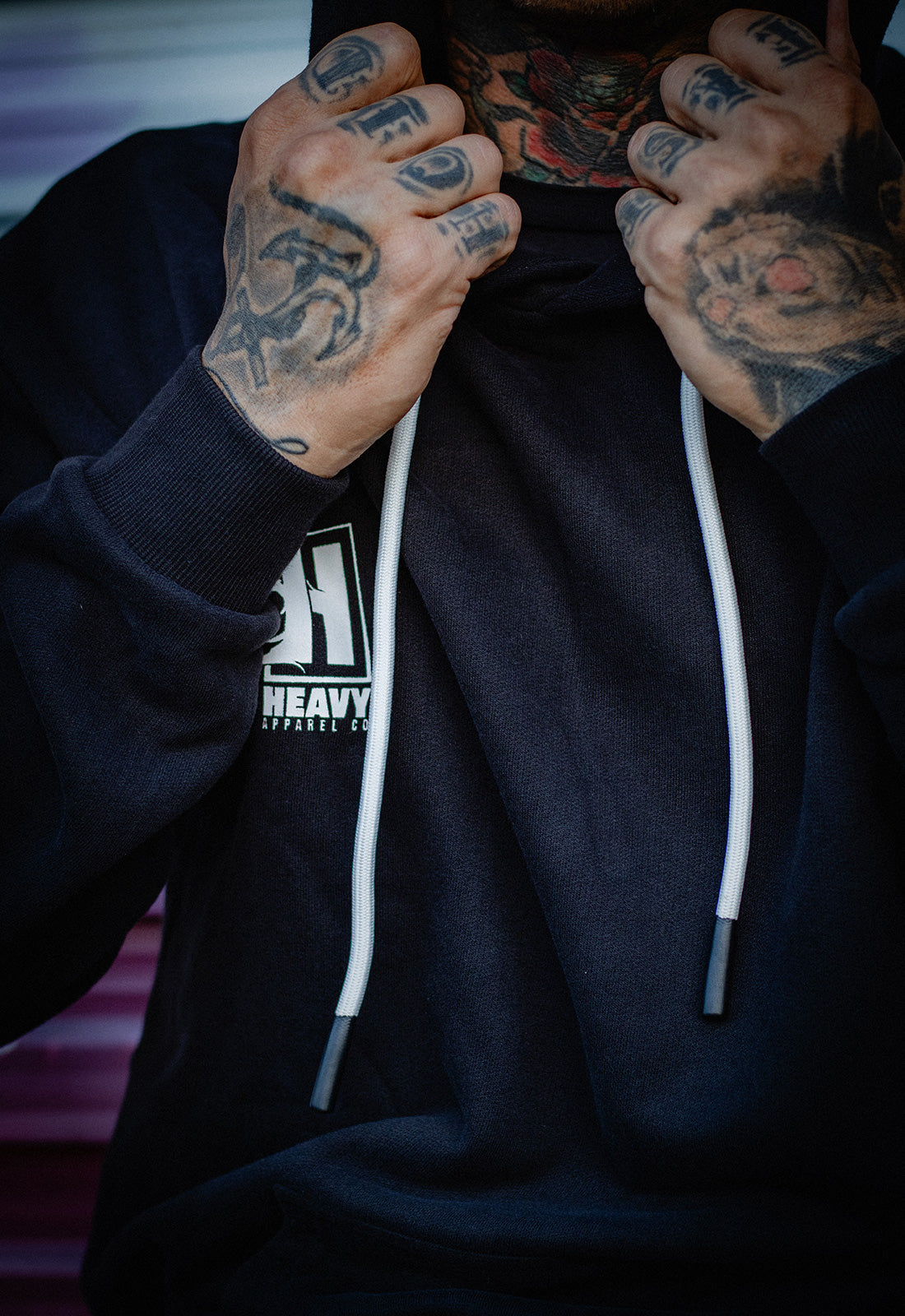 Heavy Metal Pullover - Black/White