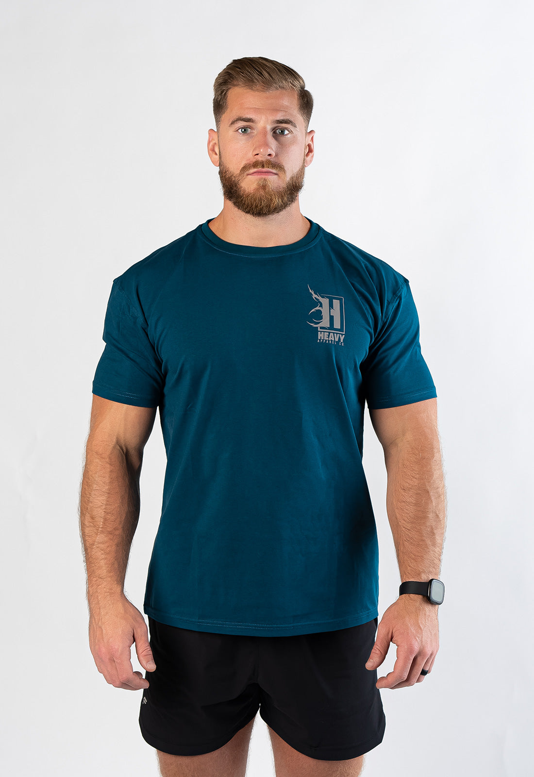 Logo Fitted Tee - Atlantic