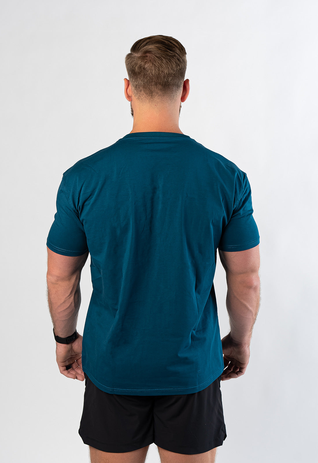 Logo Fitted Tee - Atlantic