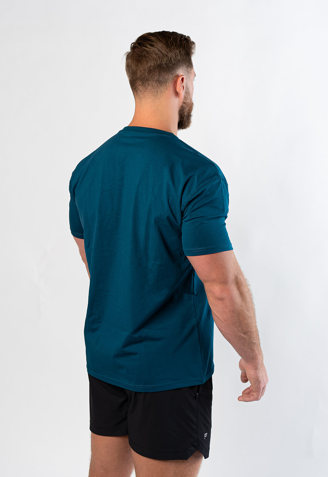 Logo Fitted Tee - Atlantic