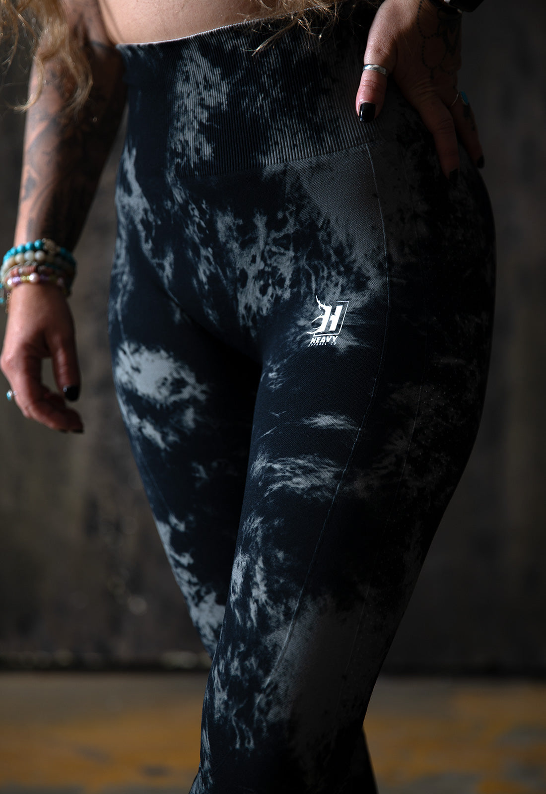 Seamless Leggings - Dark Tie-Dye