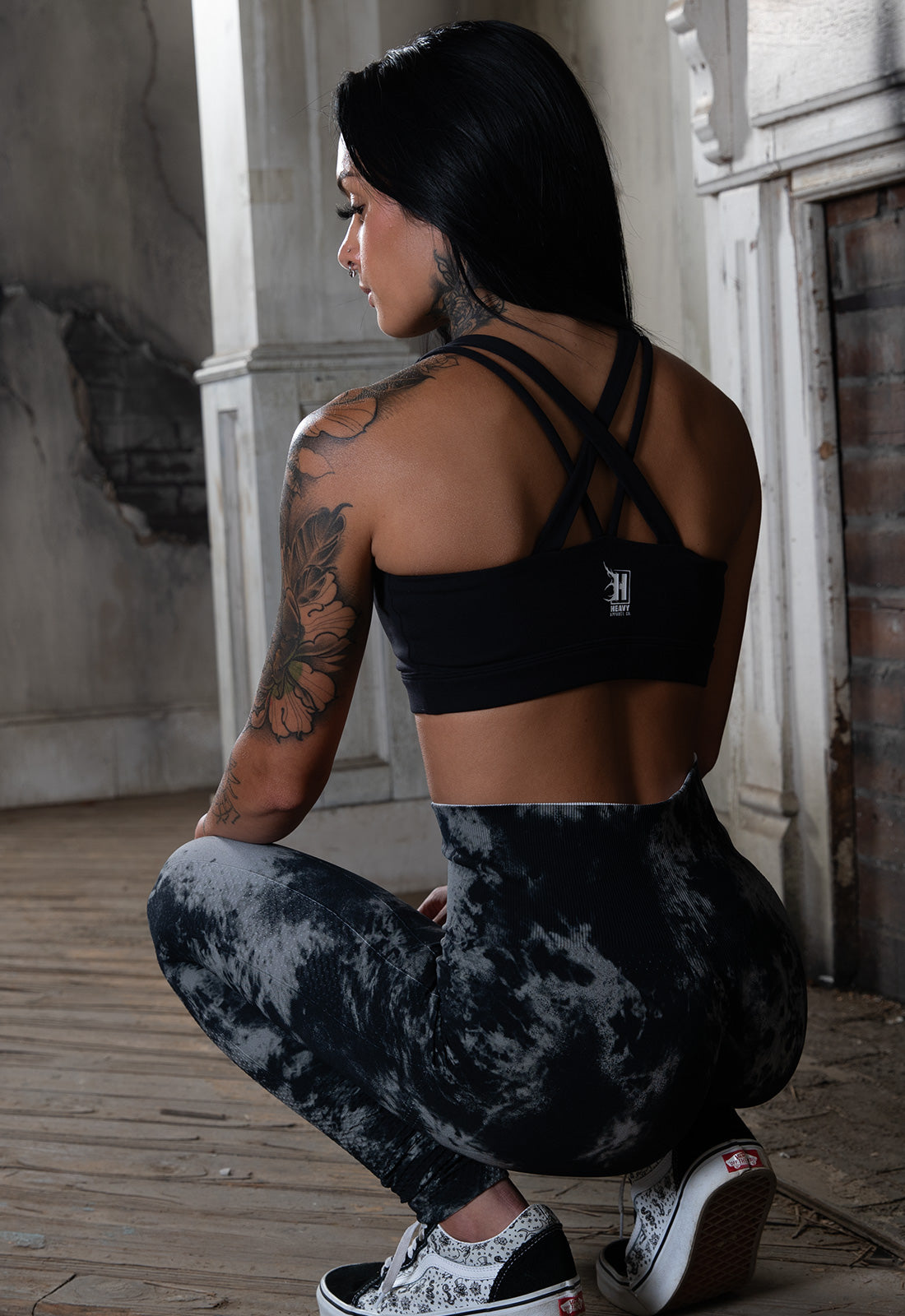 Seamless Leggings - Dark Tie-Dye