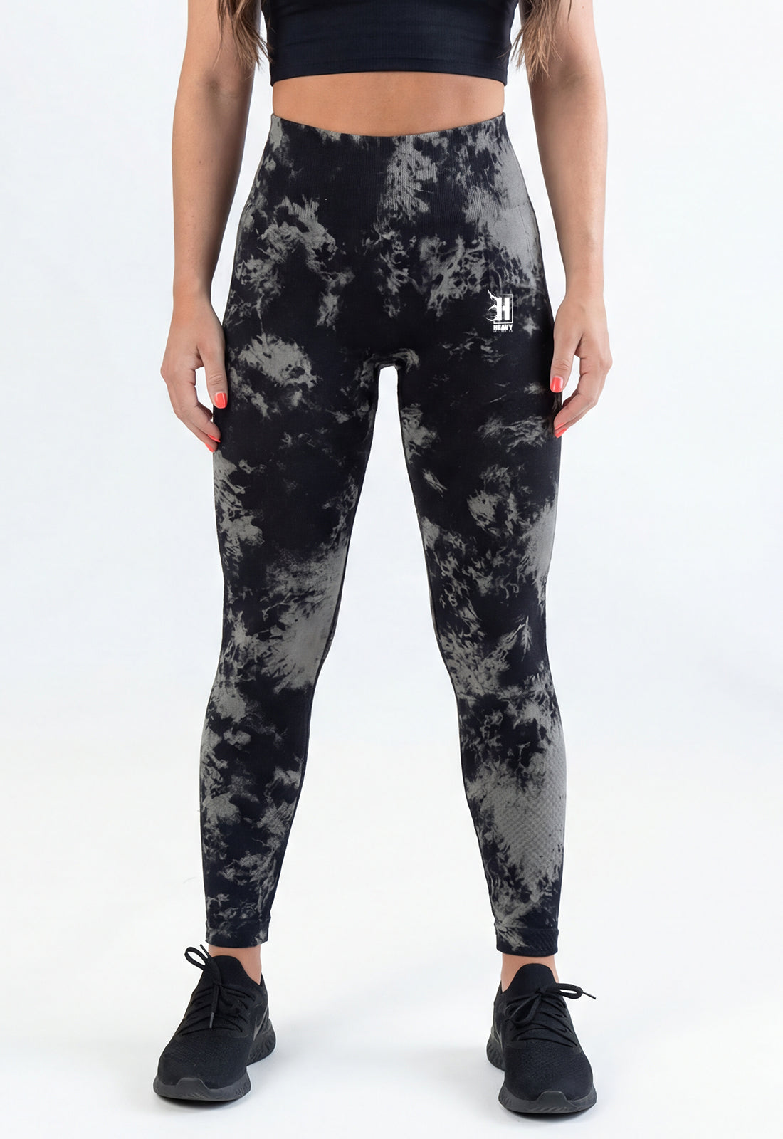 Seamless Leggings - Dark Tie-Dye