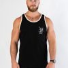 heavy apparel logo fitted tank top